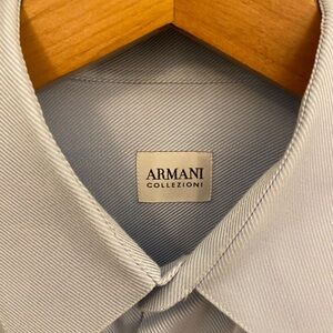 Armani Collezioni Men's Blue Shirt, 15.5 neck